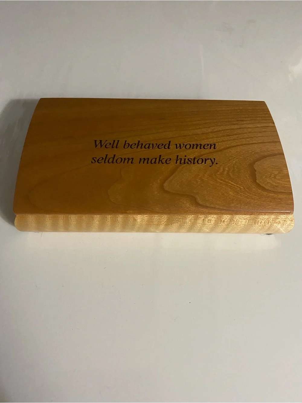 Northern Lights Gallery handmade wooden box, keepsake box, Made in USA, Quote